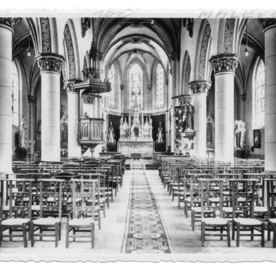 Malèves - Intérieur de l'église -Entre-deux-guerres
