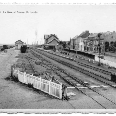 Perwez - La gare - Entre deux guerres