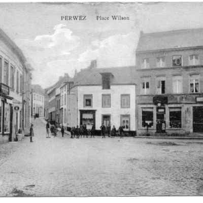 Perwez - Grand-Place vers la rue Saint-Roch - Entre deux guerres