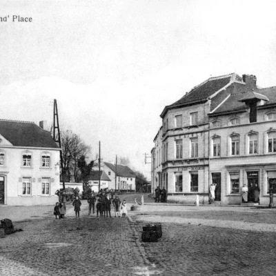Perwez - Petite place (début Avenue Wilmart) - Avant la Première Guerre mondiale
