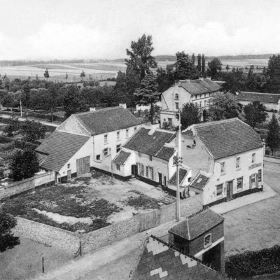 Thorembais-Saint-Trond - Place vue de la brasserie Meurice - Avant la Première Guerre mondiale