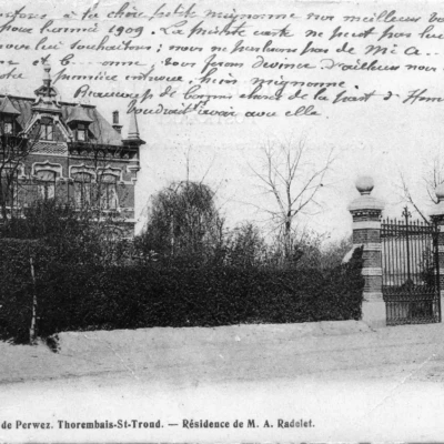 Thorembais-Saint-Trond - Château Jadoul (rue de l'Intérieur) - Avant la Première Guerre mondiale
